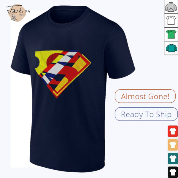 Superman mixed logo shirt
