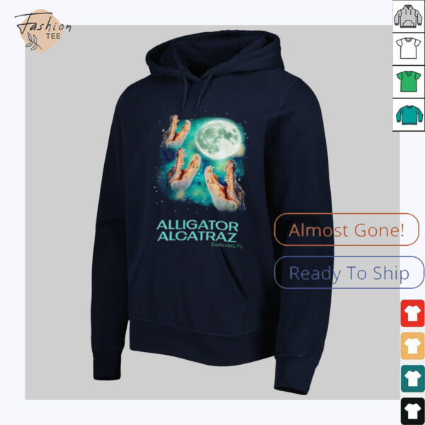 Three Alligator Alcatraz Everglades Florida under moon shirt