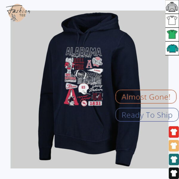 Alabama Crimson Tide through the years 1831 shirt
