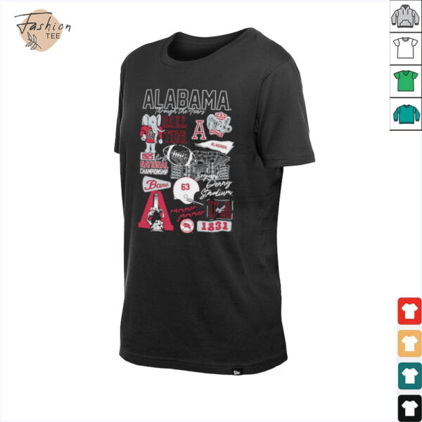 Alabama Crimson Tide through the years 1831 shirt