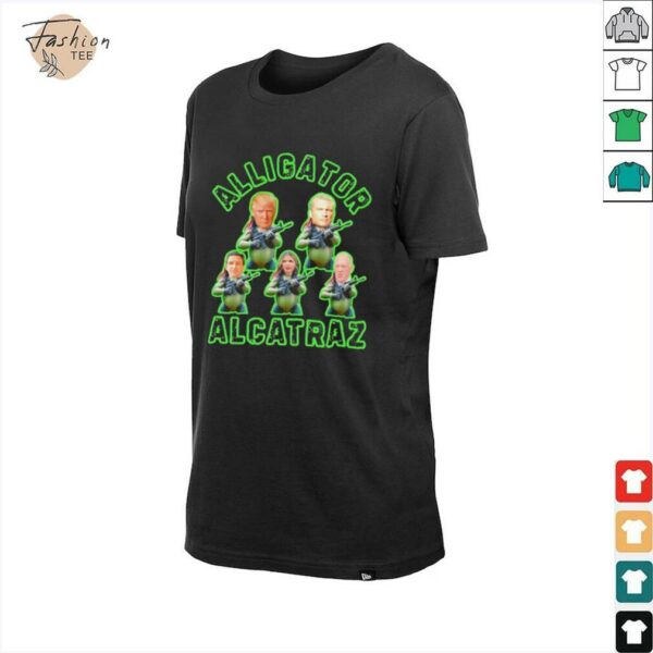 Alligator Alcatraz Trump gun shirt