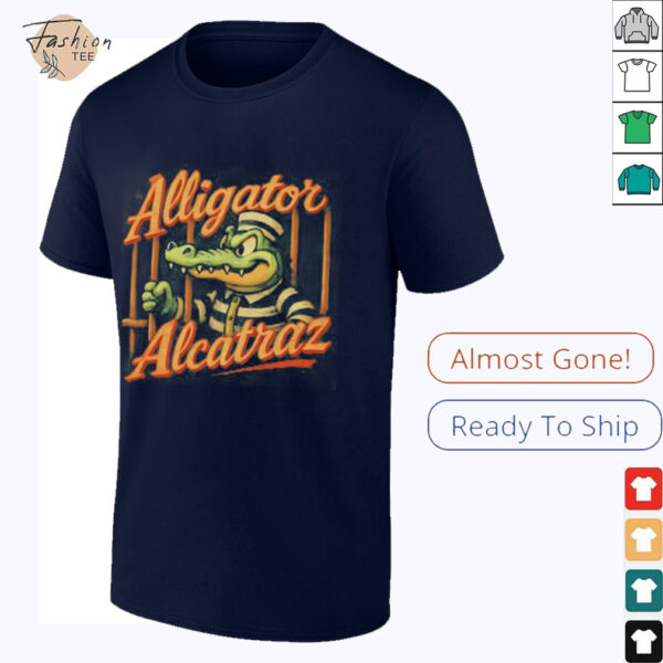 Alligator Alcatraz mugshot cartoon shirt