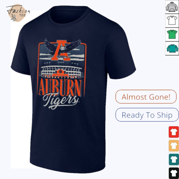 Auburn Tigers Youth Navy Blue Stadium Sky T Shirt