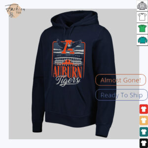 Auburn Tigers Youth Navy Blue Stadium Sky T Shirt