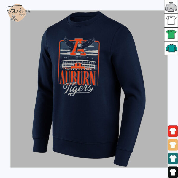 Auburn Tigers Youth Navy Blue Stadium Sky T Shirt