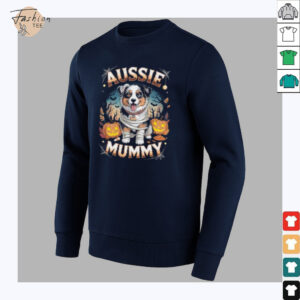 Aussie Mummy Halloween Costume Dog Owner Australien Shepherd Pullover Shirt