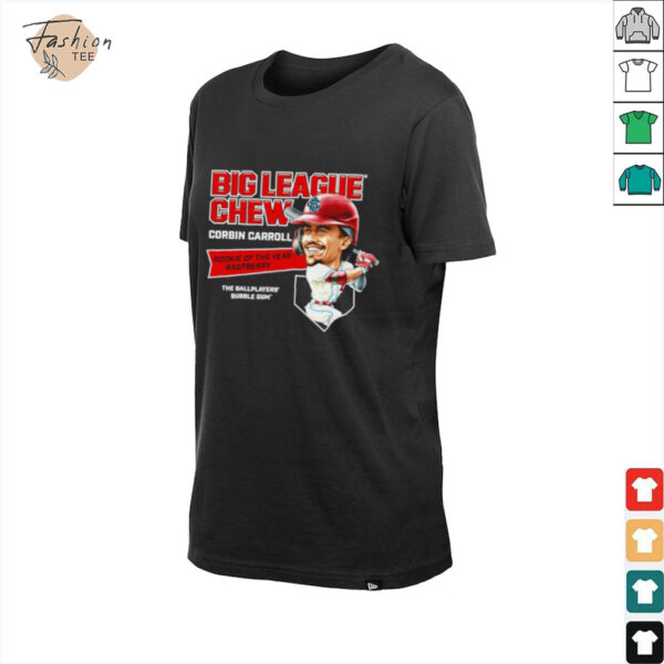 Big League Chew Corbin Carroll Rookie of The Year Raspberry The Ballplayers Bubble Gum shirt