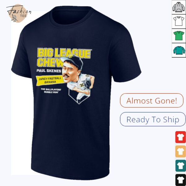 Big League Chew Paul Skenes Fancy Fastball Banana The Ballplayers Bubble Gum shirt