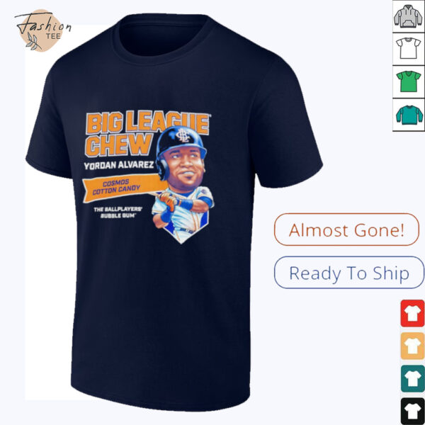 Big League Chew Yordan Alvarez Cosmos Cotton Candy The Ballplayers Bubble Gum shirt