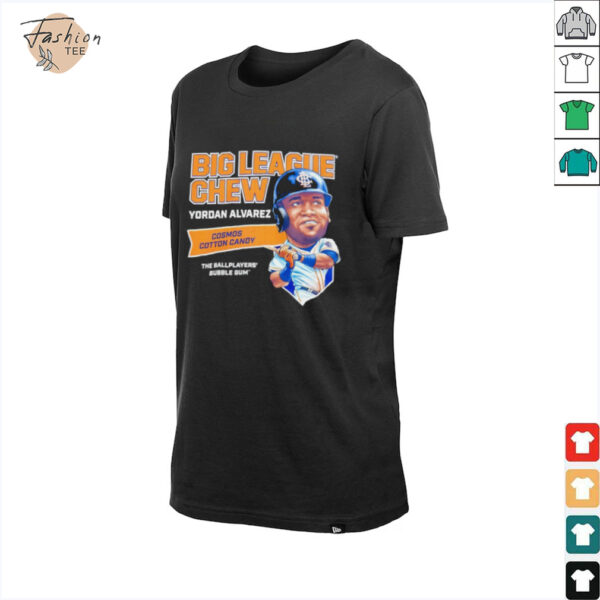 Big League Chew Yordan Alvarez Cosmos Cotton Candy The Ballplayers Bubble Gum shirt