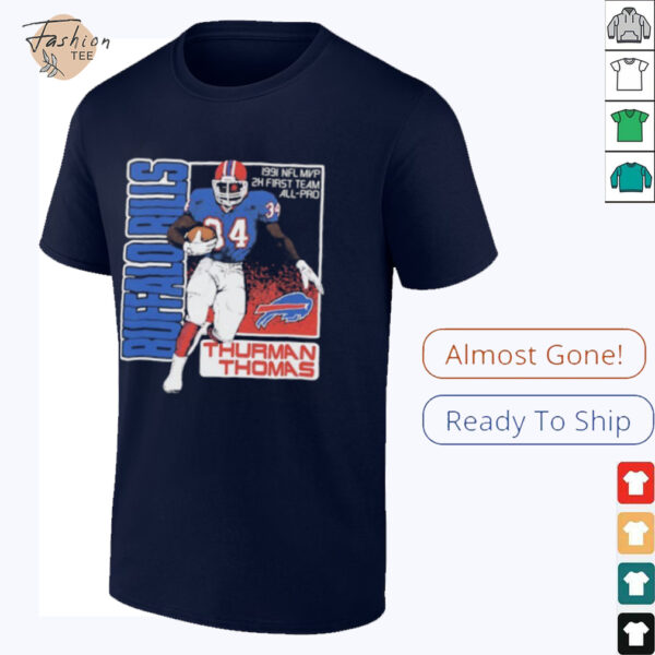 Buffalo Bills Thurman Thomas 1991 NFL MVP 2x first team All Pro Shirt