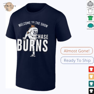 Chase Burns Welcome to the Show Cincinnati Baseball Shirt