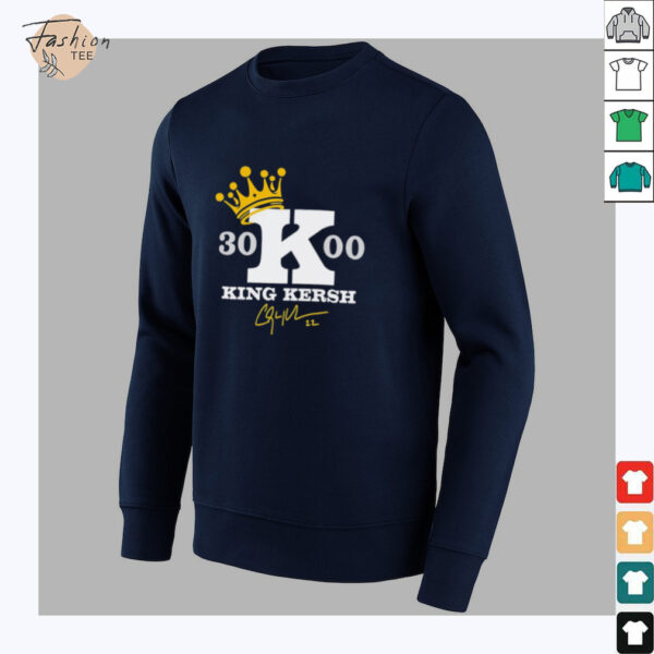 Clayton Kershaw 3000 Career Strikeouts King Kersh signature shirt