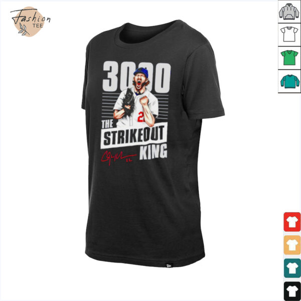 Clayton Kershaw 3000 The Strikeouts King signature shirt