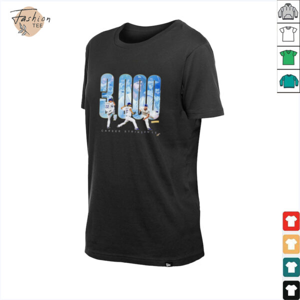 Clayton Kershaw Los Angeles Dodgers 3000 Career Strikeouts shirt