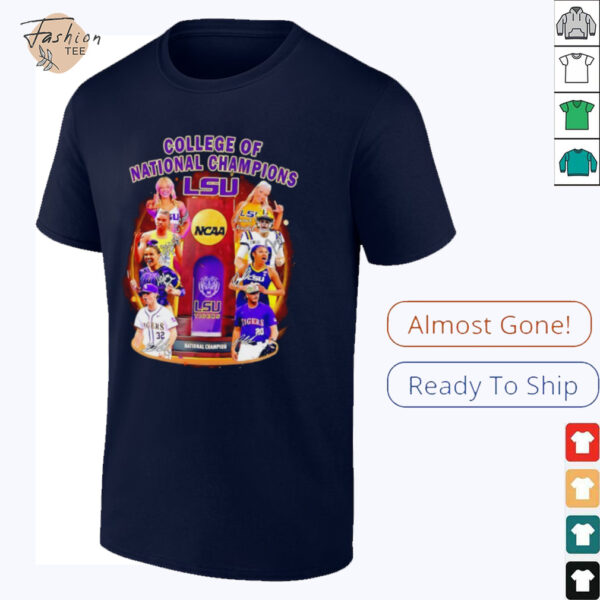 College of National Champions LSU Tigers signature shirt