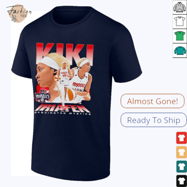 Kiki Iriafen picture collage Washington Mystics Shirt