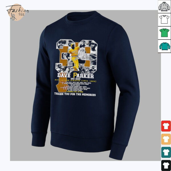 Dave Parker #39 Pittsburgh Pirates 1951 2025 thank you for the memories signature shirt