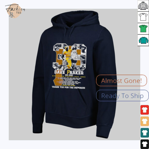 Dave Parker #39 Pittsburgh Pirates 1951 2025 thank you for the memories signature shirt