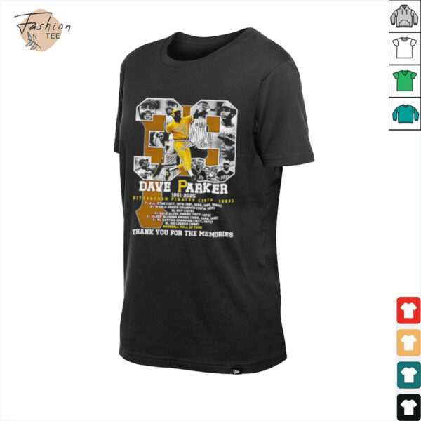 Dave Parker #39 Pittsburgh Pirates 1951 2025 thank you for the memories signature shirt