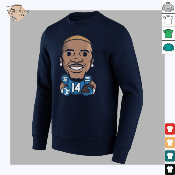 Detroit Lions Amon Ra St. Brown Emoji Vintage Oversized Shirt