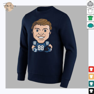 Detroit Lions T.J. Hockenson Emoji Vintage Oversized Shirt