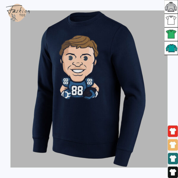 Detroit Lions T.J. Hockenson Emoji Vintage Oversized Shirt