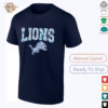 Detroit Lions Skull Printed Vintage Men’s Oversized Shirt