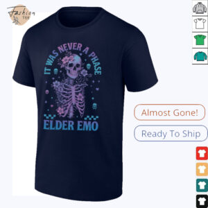 Elder Emo Club Skeleton It Was Never A Phase Sweatshirt