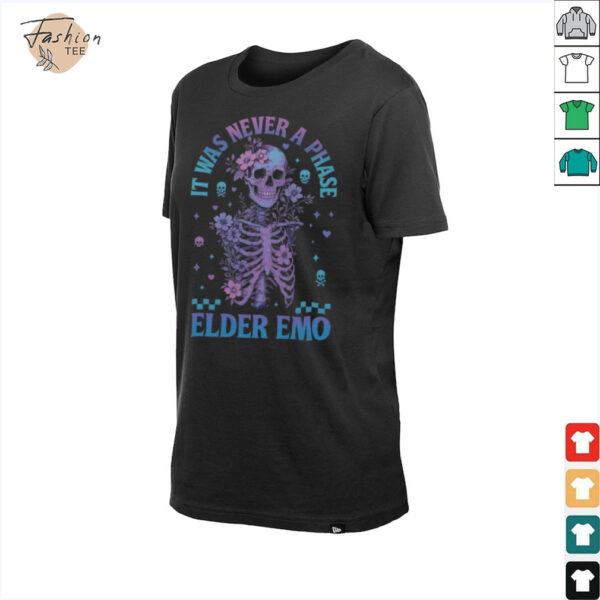 Elder Emo Club Skeleton It Was Never A Phase Sweatshirt