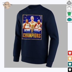 2025 WNBA Commissioner’s Cup Champions Indiana Fever poster shirt