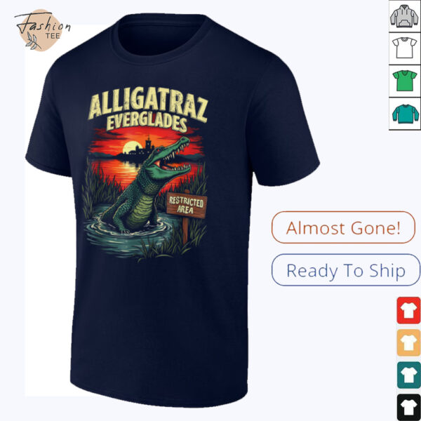 Funny Meme Alligatraz Everglades Alcatraz Men Women Gifts T Shirt