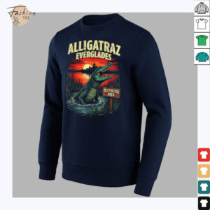 Funny Meme Alligatraz Everglades Alcatraz Men Women Gifts T Shirt