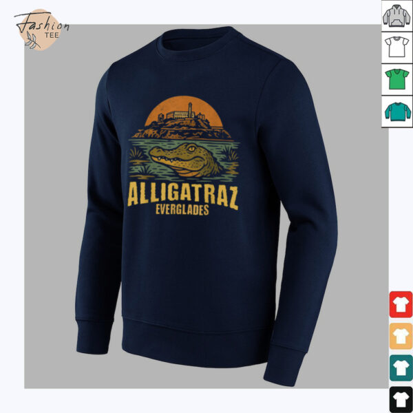 Funny Meme Florida Everglades Alligatraz Alligator Alcatraz T Shirt
