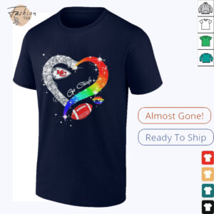 Go Kansas City Chiefs Diamond Heart Lgbt Pride T shirt