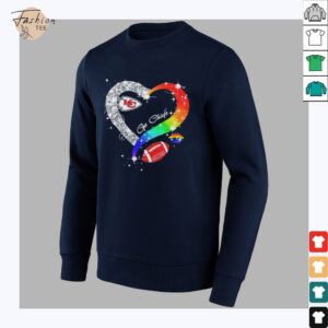 Go Kansas City Chiefs Diamond Heart Lgbt Pride T shirt