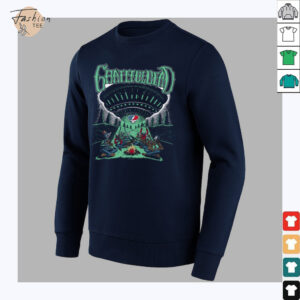 Grateful Dead Skeletons and Aliens Camping Band Shirt