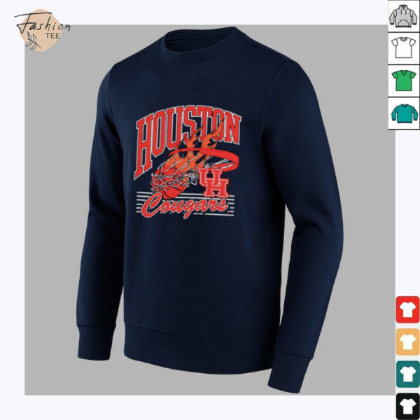 Houston Cougars Basketball fire ball shirt