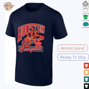 Houston Cougars Basketball fire ball shirt