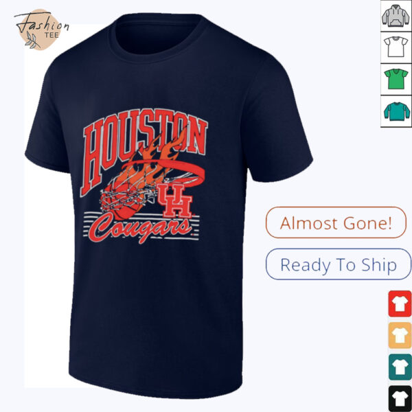 Houston Cougars Basketball fire ball shirt