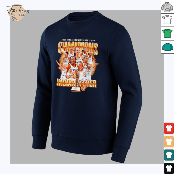 Indiana Fever 2025 WNBA Commissioner’s Cup Champions graphic shirt