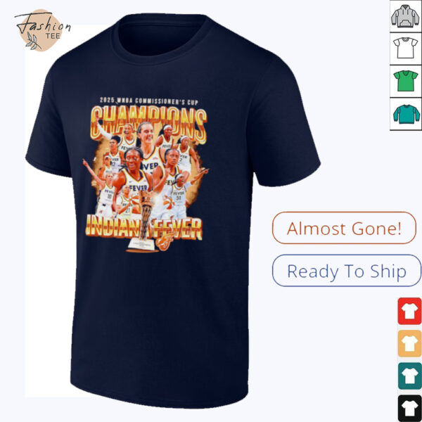 Indiana Fever 2025 WNBA Commissioner’s Cup Champions graphic shirt
