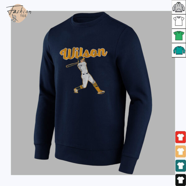Jacob Wilson Oakland Athletics MLB Baseball Slugger Swing shirt