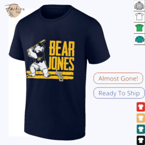 Jared Jones Bear LSU Baseball Shirt