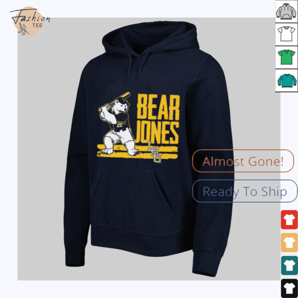 Jared Jones Bear LSU Baseball Shirt