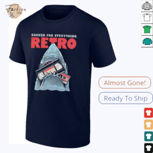 Jaws Shark sucker for everything retro cassette tape shirt