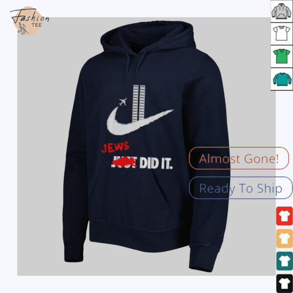 Jews Did It Nike logo September 11 attacks shirt