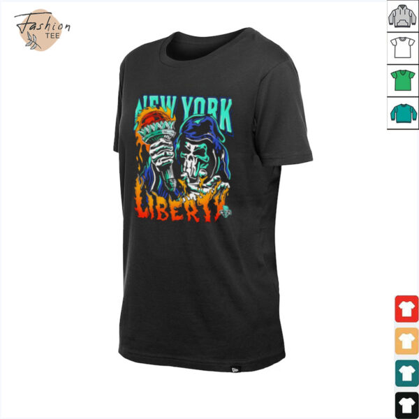 New York Liberty Torch player skeleton shirt