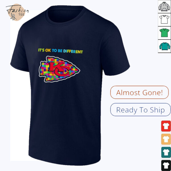 Kansas City Chiefs x Autism awareness it’s ok to be different Shirt