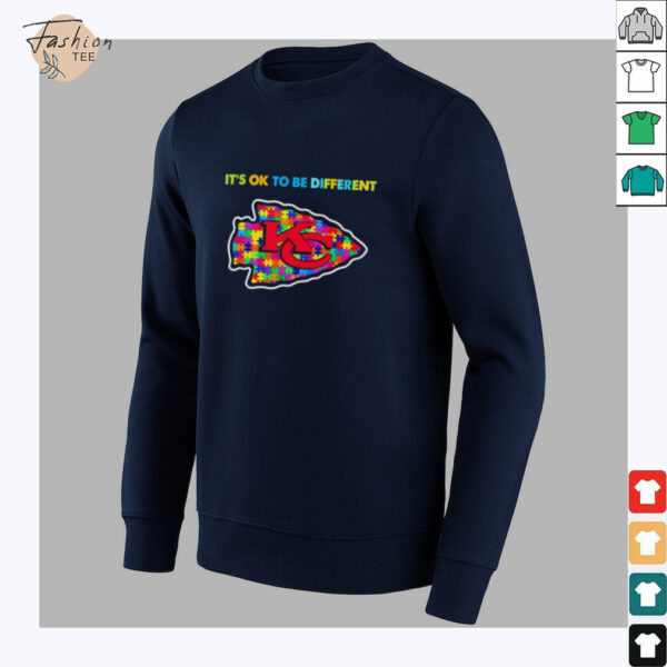 Kansas City Chiefs x Autism awareness it’s ok to be different Shirt